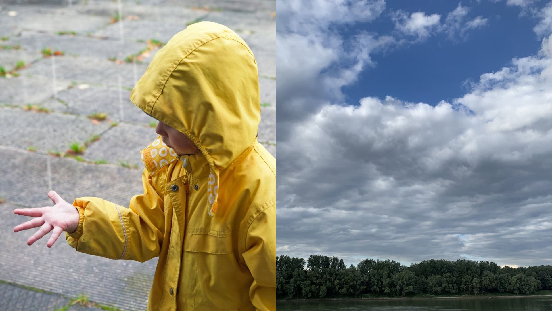 zrážky, poloblačno