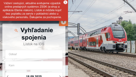 zssk, výpadok, vlak