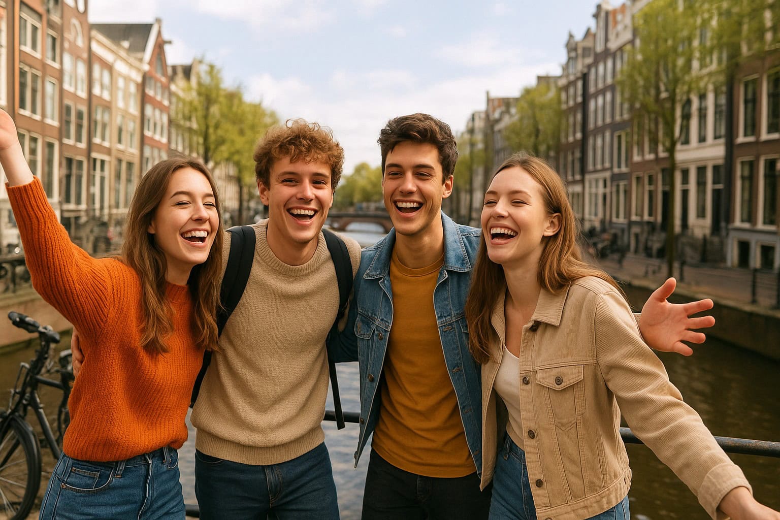 Mladí ľudia v Holandsku