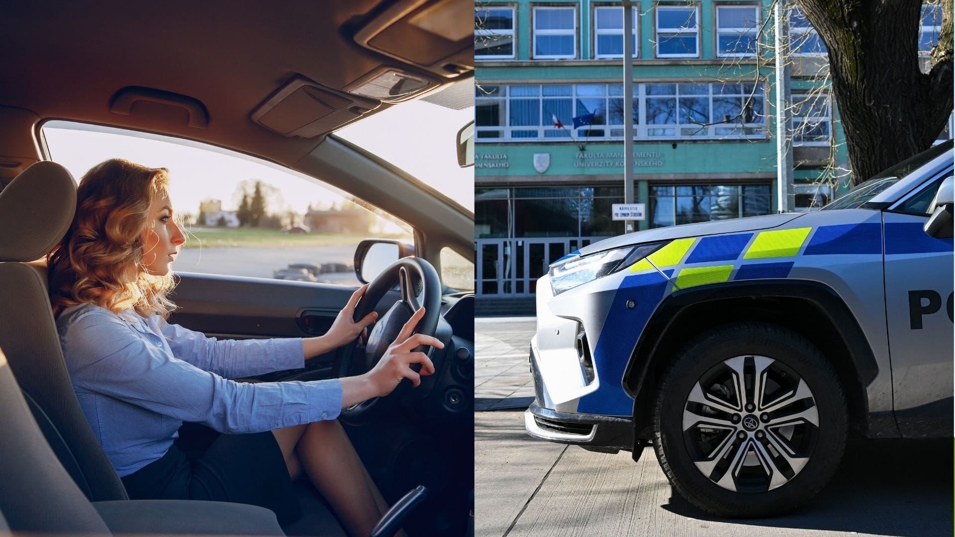 auto, pokuta, polícia