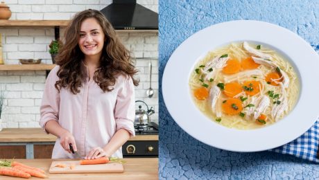 kurací vývar polievka