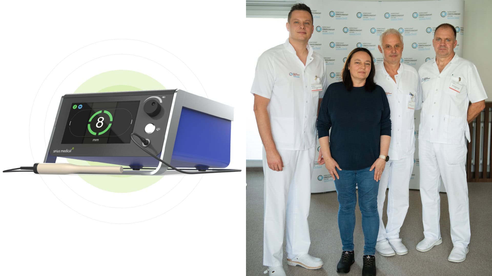 technológia Sirius Pintuition, lekári a pacientka z NOÚ