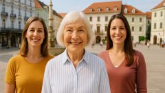 dôchodkyňa s dcérami