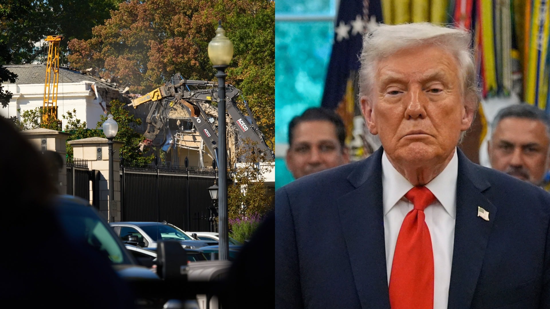 Biely dom, Trump, demolácia, tanečná sála