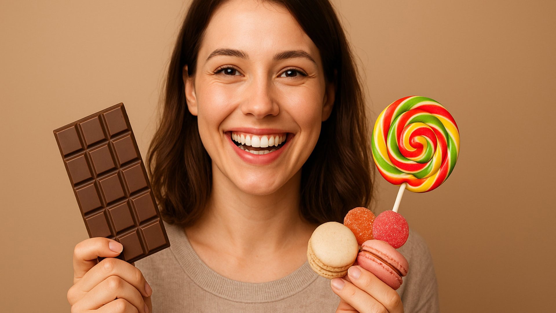 Žena so sladkosťami