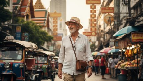 dôchodca v Bangkoku