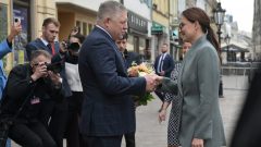 Julija Svyrydenková a Robert Fico