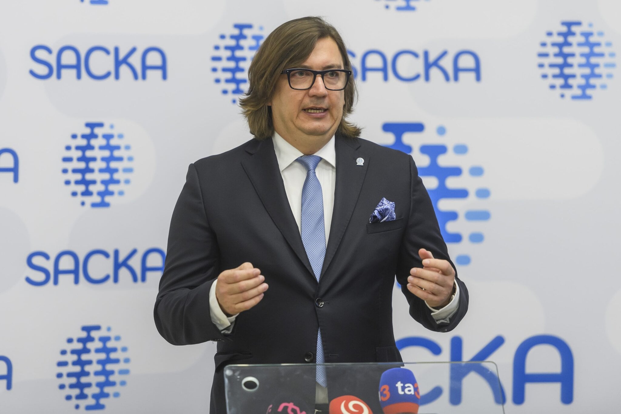 Na snímke prezident Slovenskej asociácie cestovných kancelárií a cestovných agentúr Roman Berkes poèas tlaèovej konferencie Slovenskej asociácie cestovných kancelárií a cestovných agentúr na tému: (Ne)chce Bratislava turistov?, v Bratislave 23. januára 2024. FOTO TASR - Jaroslav Novák