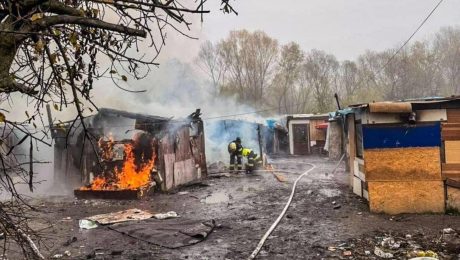 v časti Mašlickovo – Košice-Luník IX došlo k požiaru chatrče.