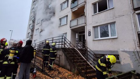 Požiar v Topoľčanoch