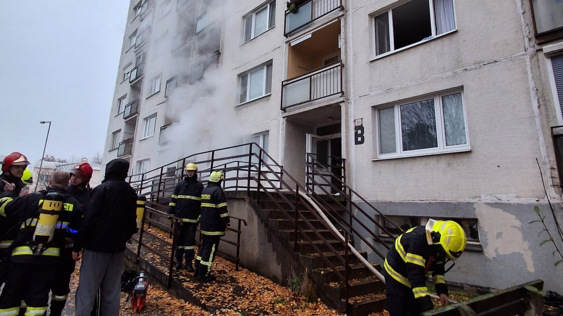 Požiar v Topoľčanoch