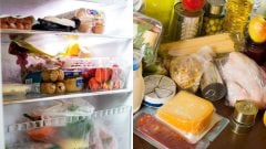 chladnička, potraviny