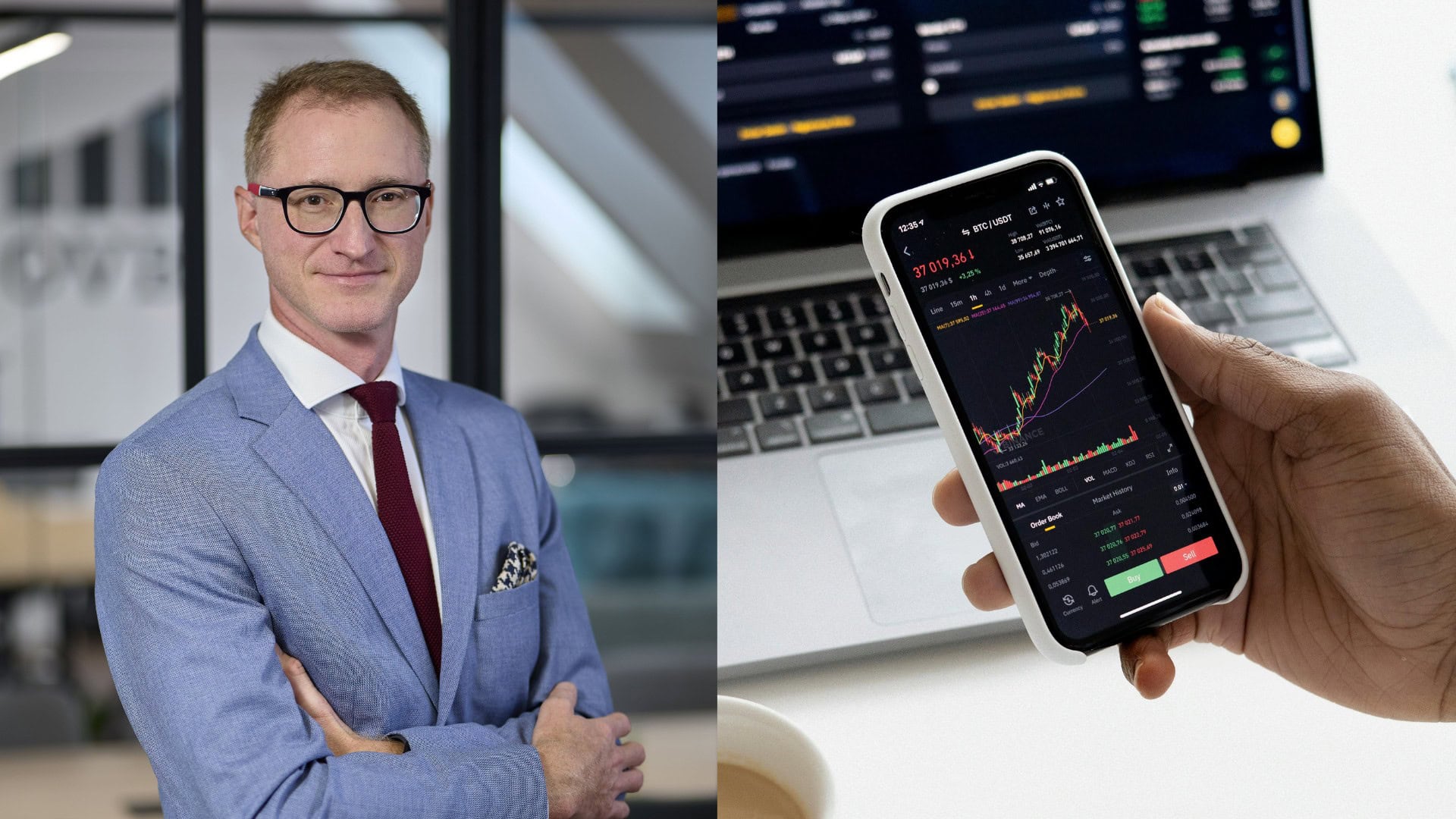 na snimke je aplikacia, investovanie, Bulik