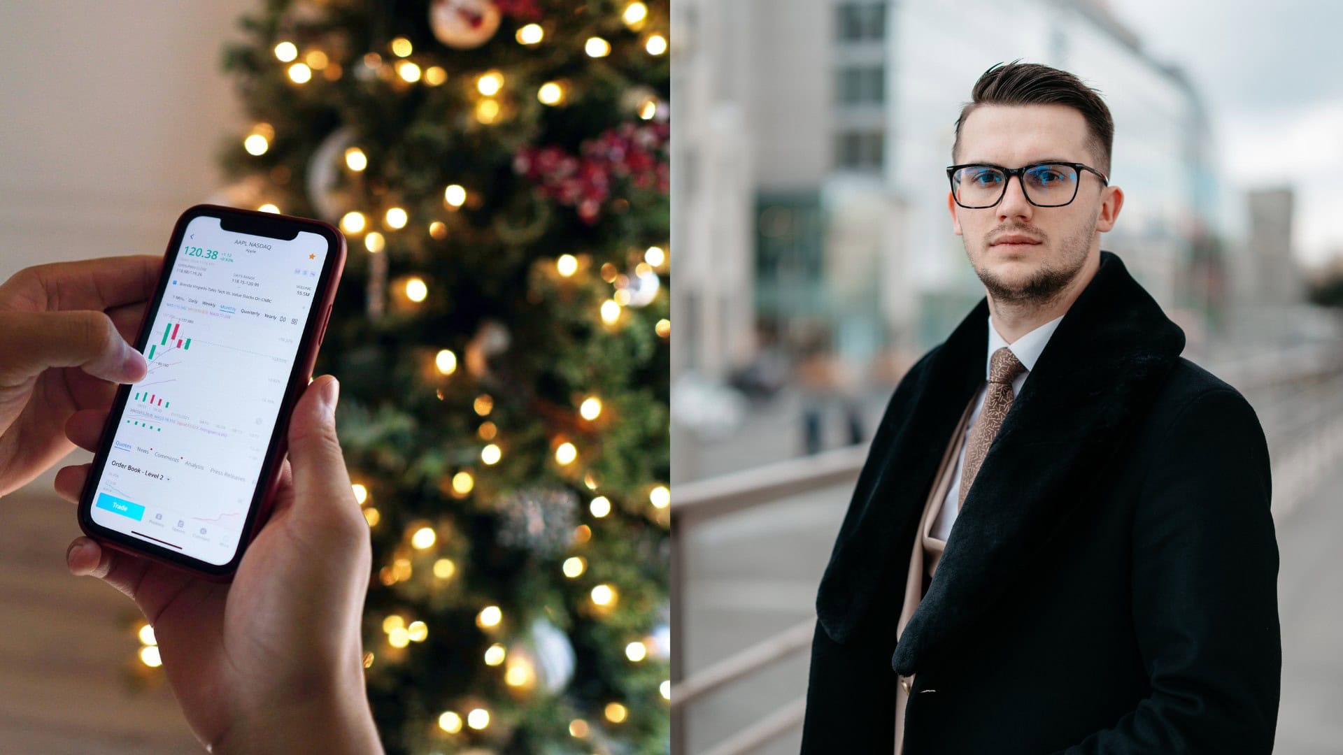 na snimke je Lukáš Mrázik, Vianoce