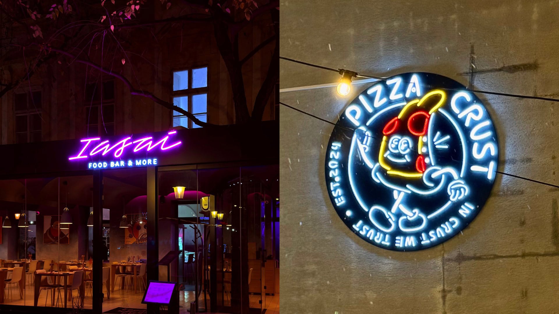 na snimke je 3D reklama, Neon World