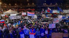 Na snímke zhromaždenie ku 17. novembru v Bratislave v roku 2025