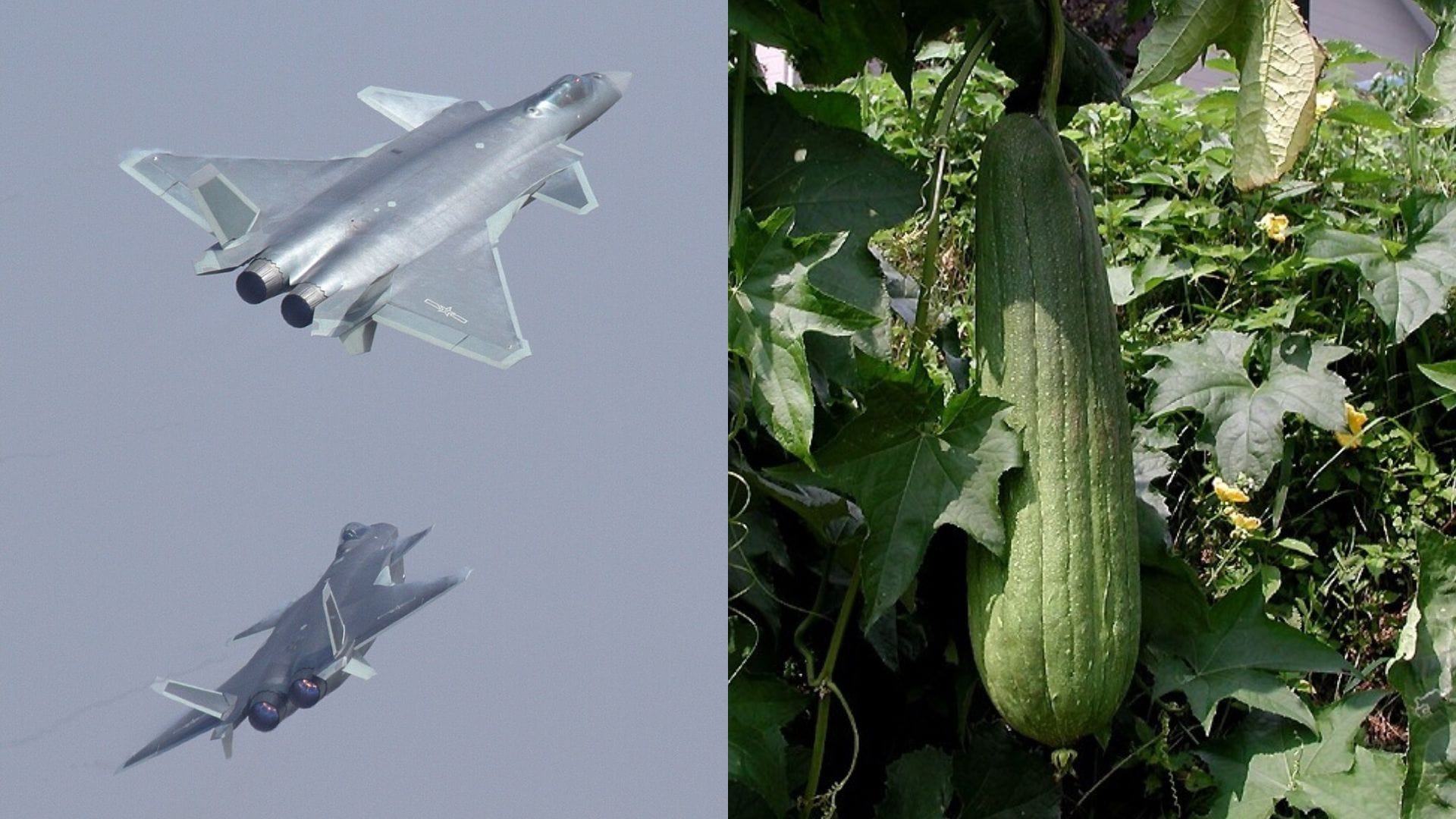 Čínska stealth stíhačka a lufa.