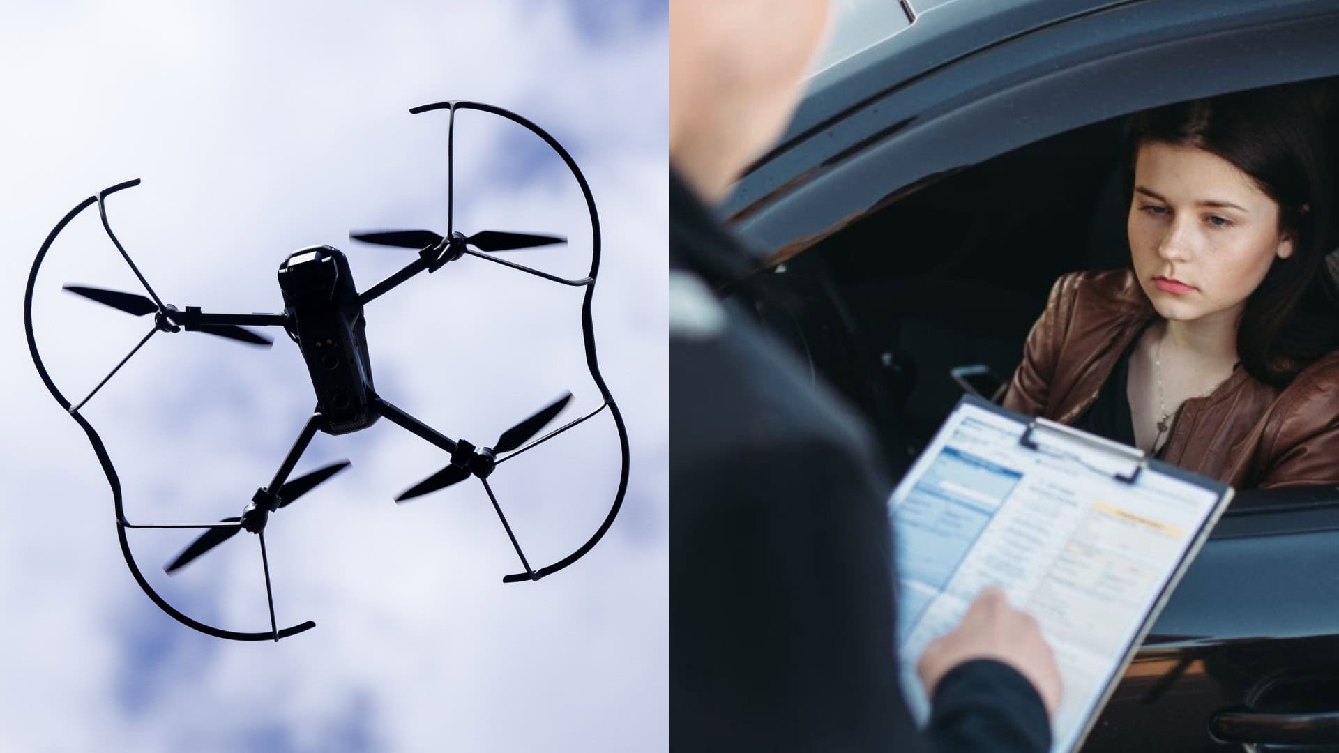 drony, polícia, pokuta