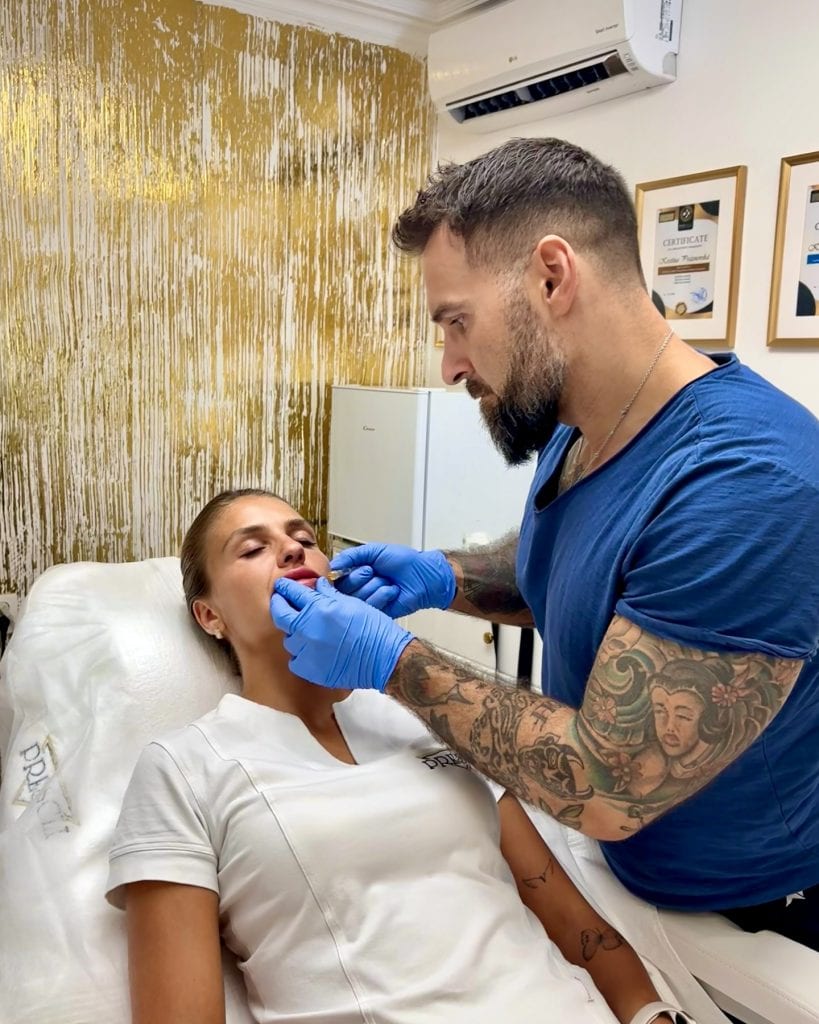 Mudr. Farkas a výplň pier