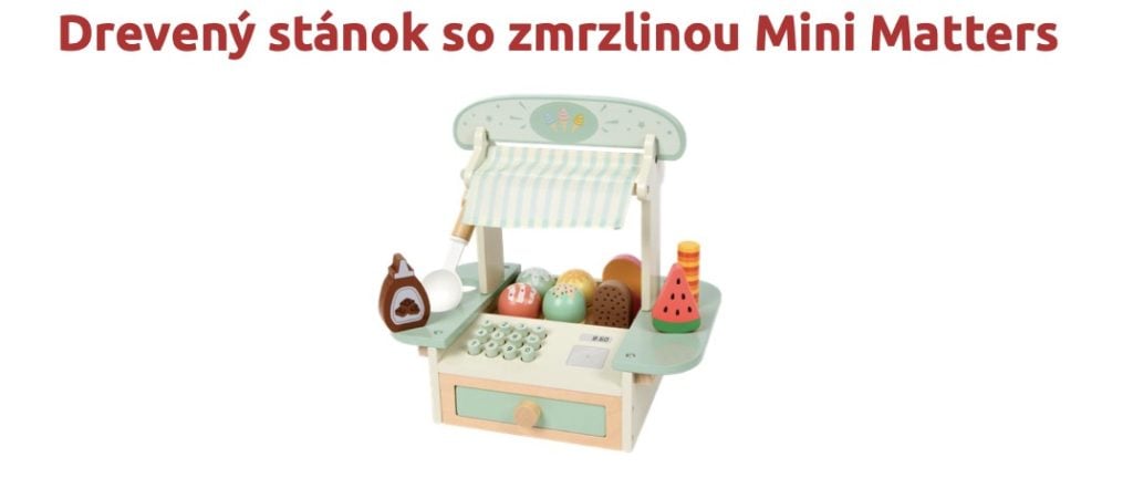 Action Drevený stánok so zmrzlinou Mini Matters