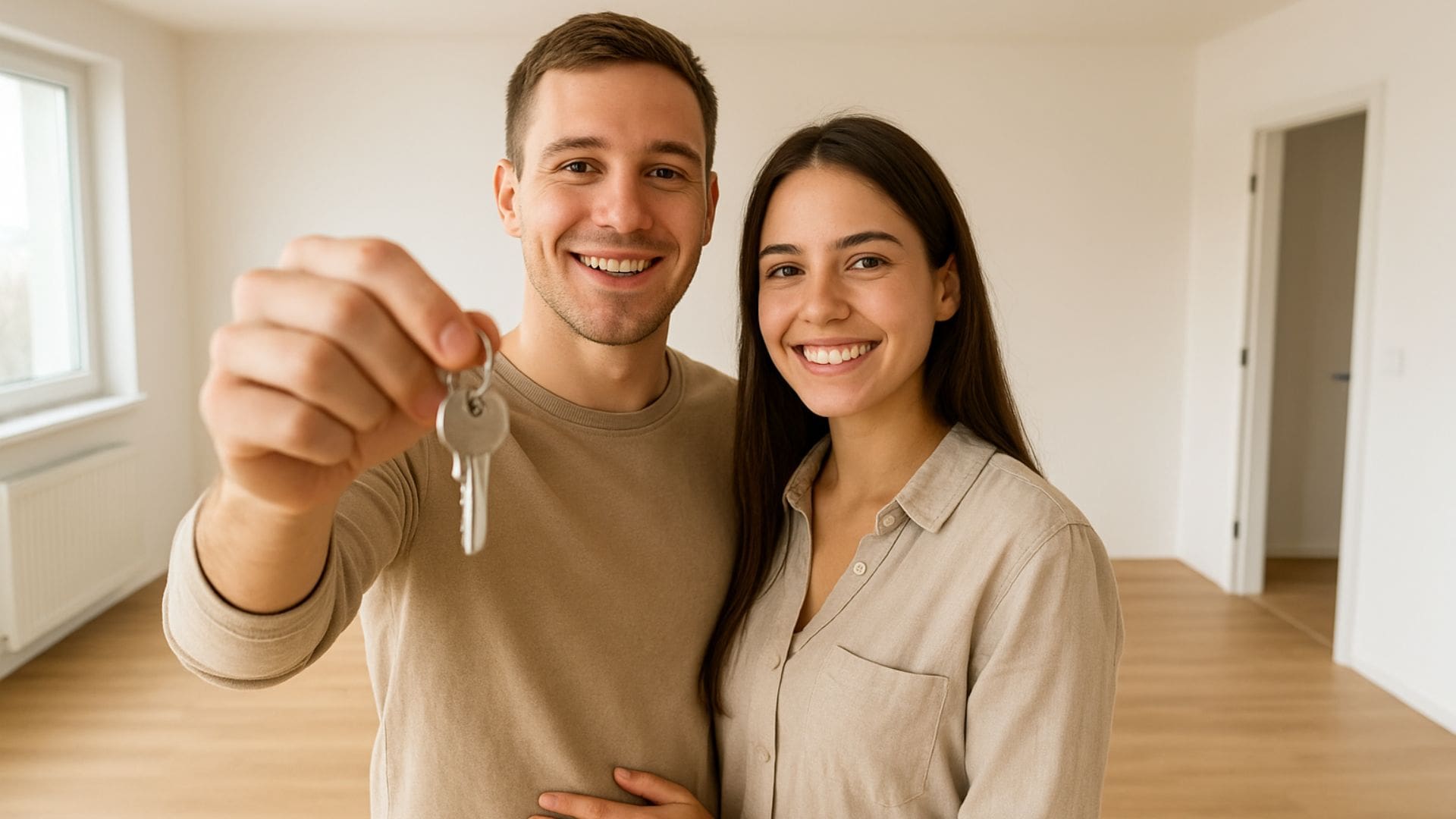 mladý pár v novom byte