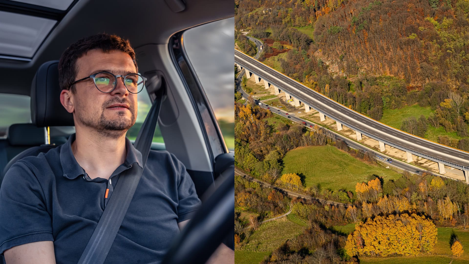 Muž, vodič, Rýchlostná cesta R2 v úseku Kriváň - Mýtna