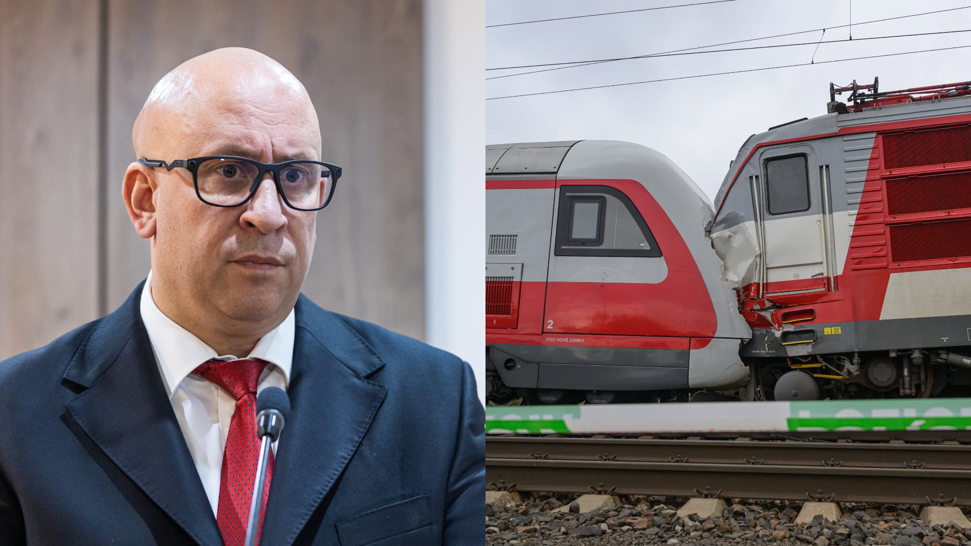 Minister dopravy Jozef Ráž prvýkrát prehovoril o zrážke vlakov: Ide o zlyhanie jednotlivca