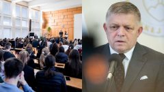 Fico čelil vzbure v Poprade: Študentov posielal na Ukrajinu, tí na protest štrngali kľúčmi a opustili diskusiu