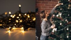 vianočné svetielka, vianočný stromček