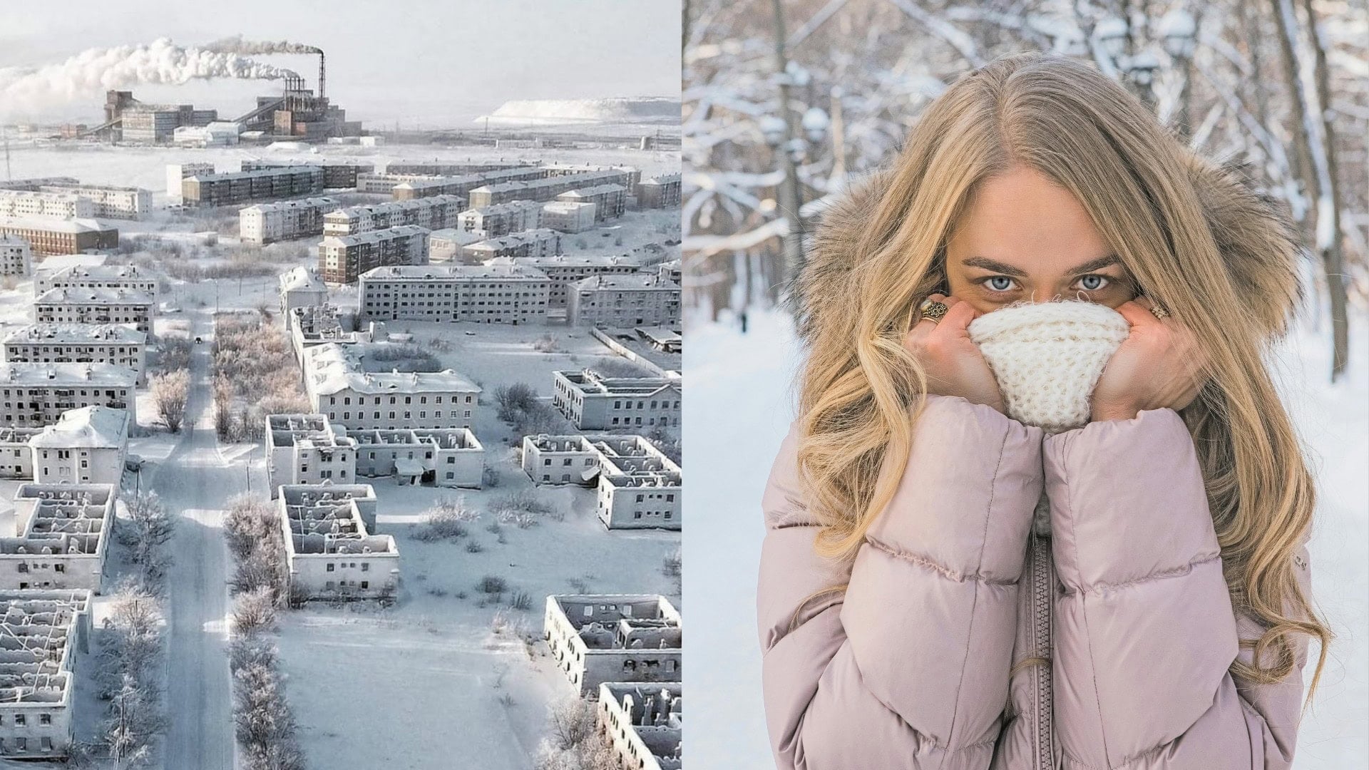 na snimke je vorkuta, mesto duchov