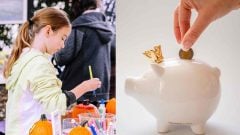 na snimke je deti, peniaze, investovanie