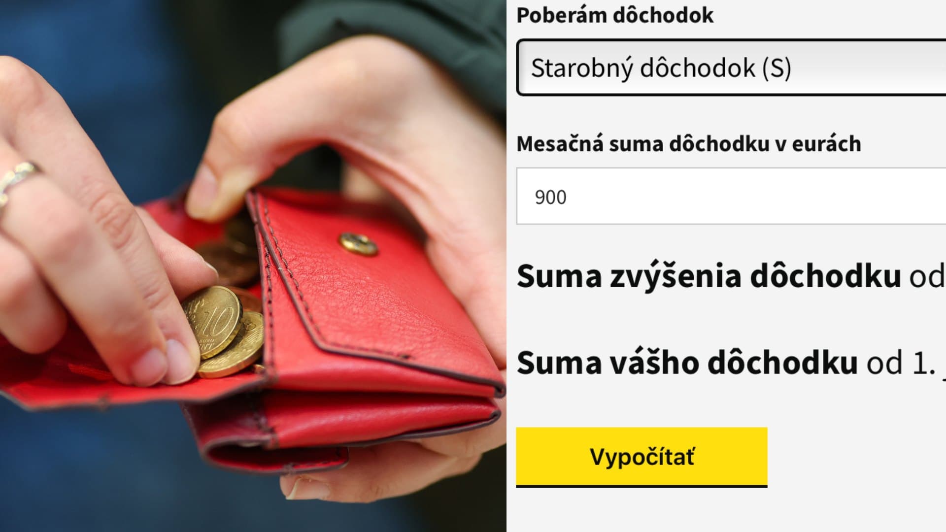 DÔCHODKY VALORIZACIA, KALKULACKA