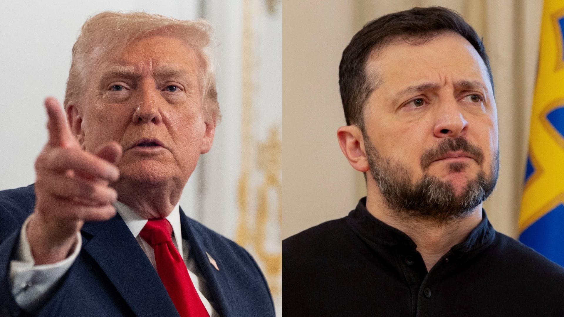 Donald Trump a Volodymyr Zelenskyj