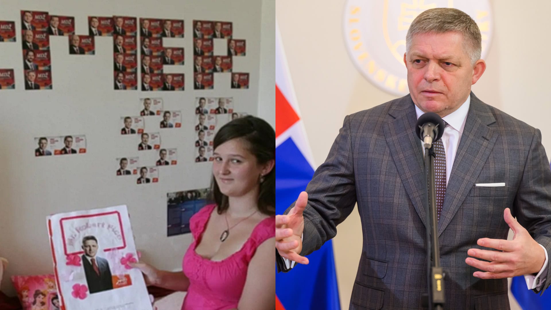 Kristína Králiková a Robert Fico
