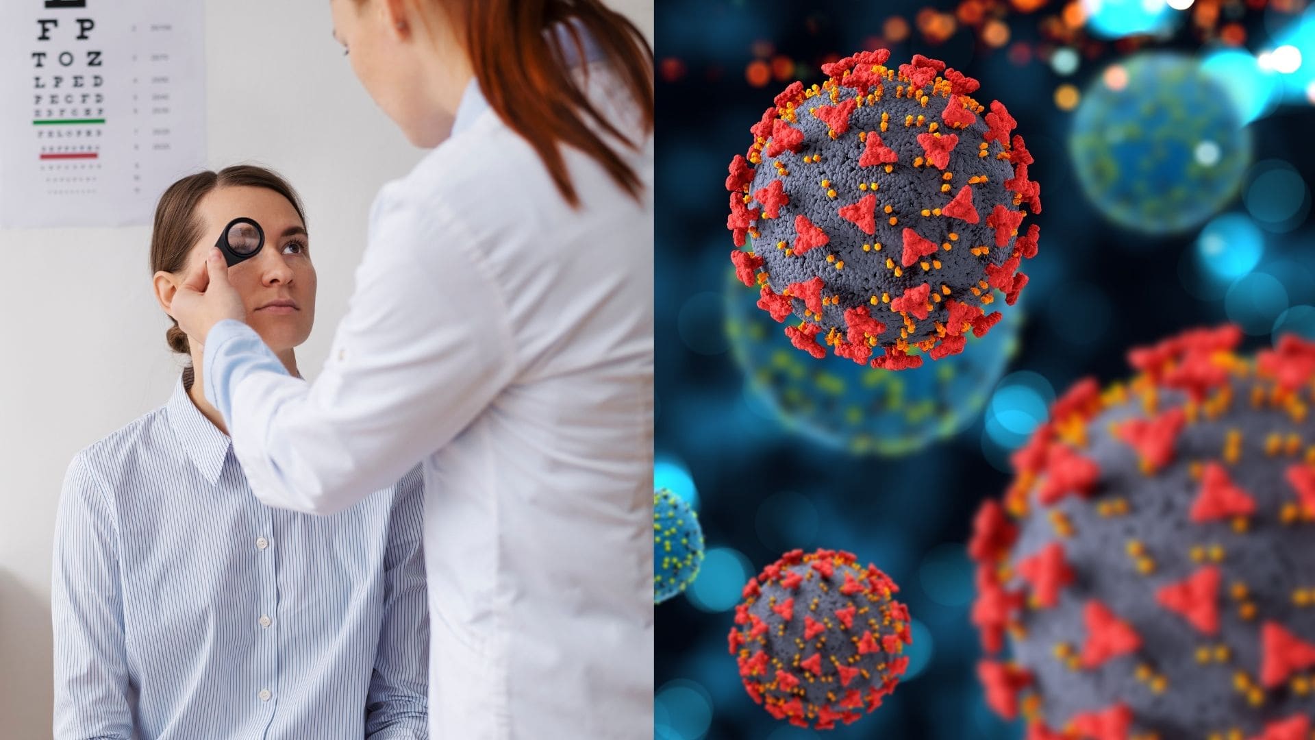 infekcia očí, covid