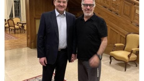 Jeffrey Epstein s Miroslavom Lajčákom