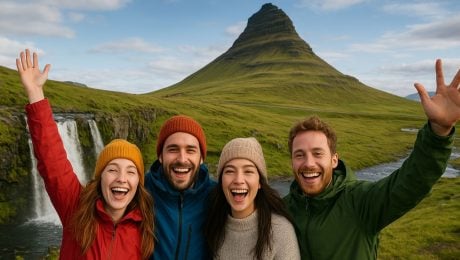 šťastní ľudia na islande