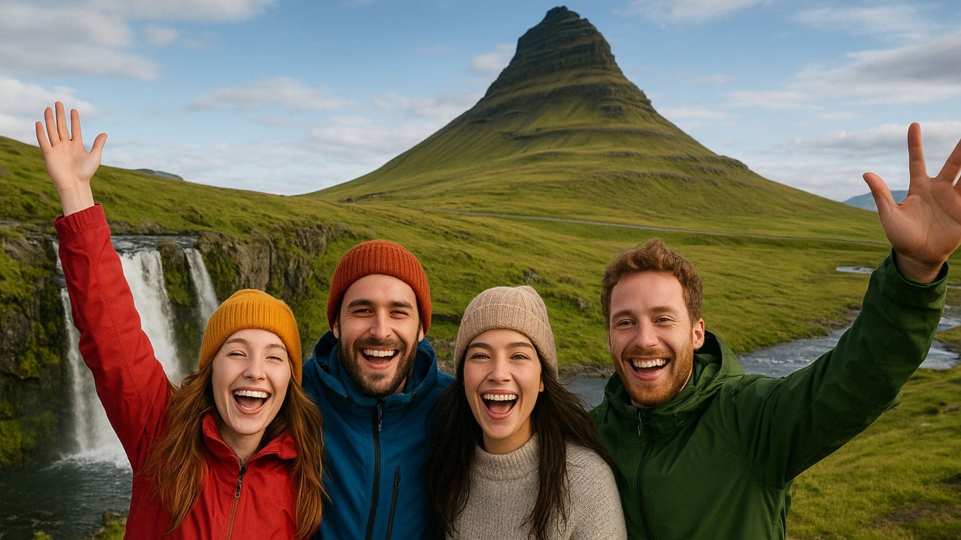 šťastní ľudia na islande