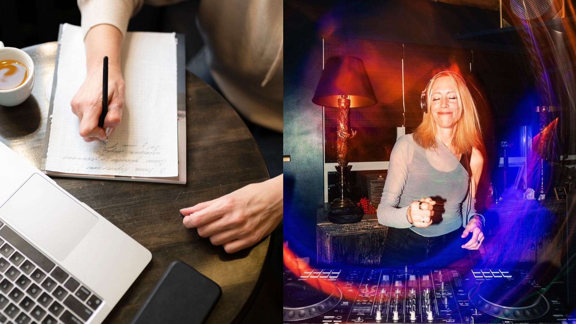 notebook, mobil, zošit, Tina Woods