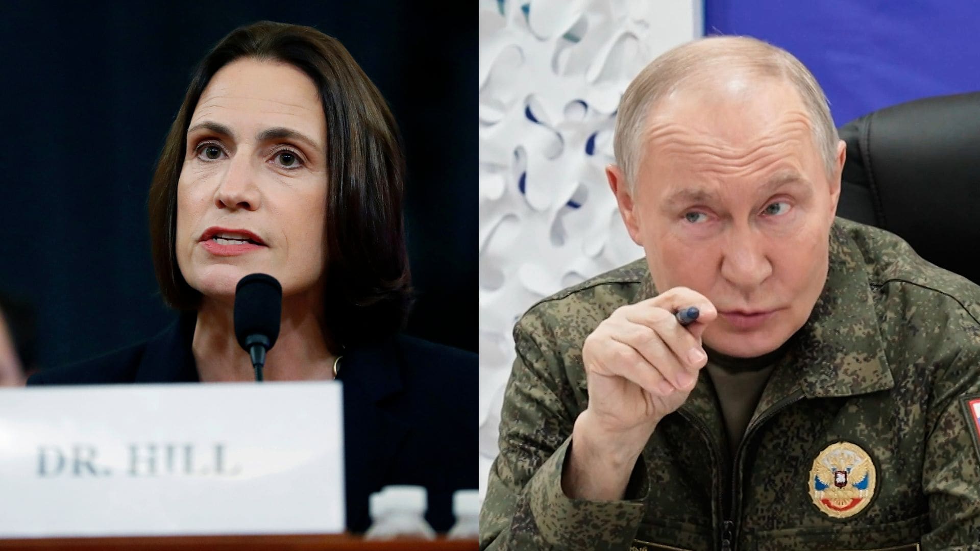 Fiona Hillová a Vladimir Putin