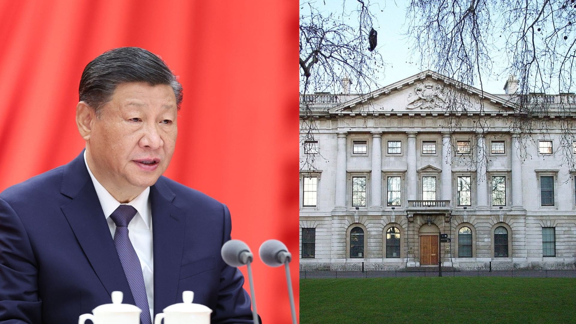 Na obrázku je čínsky prezident a Kráľovská mincovňa