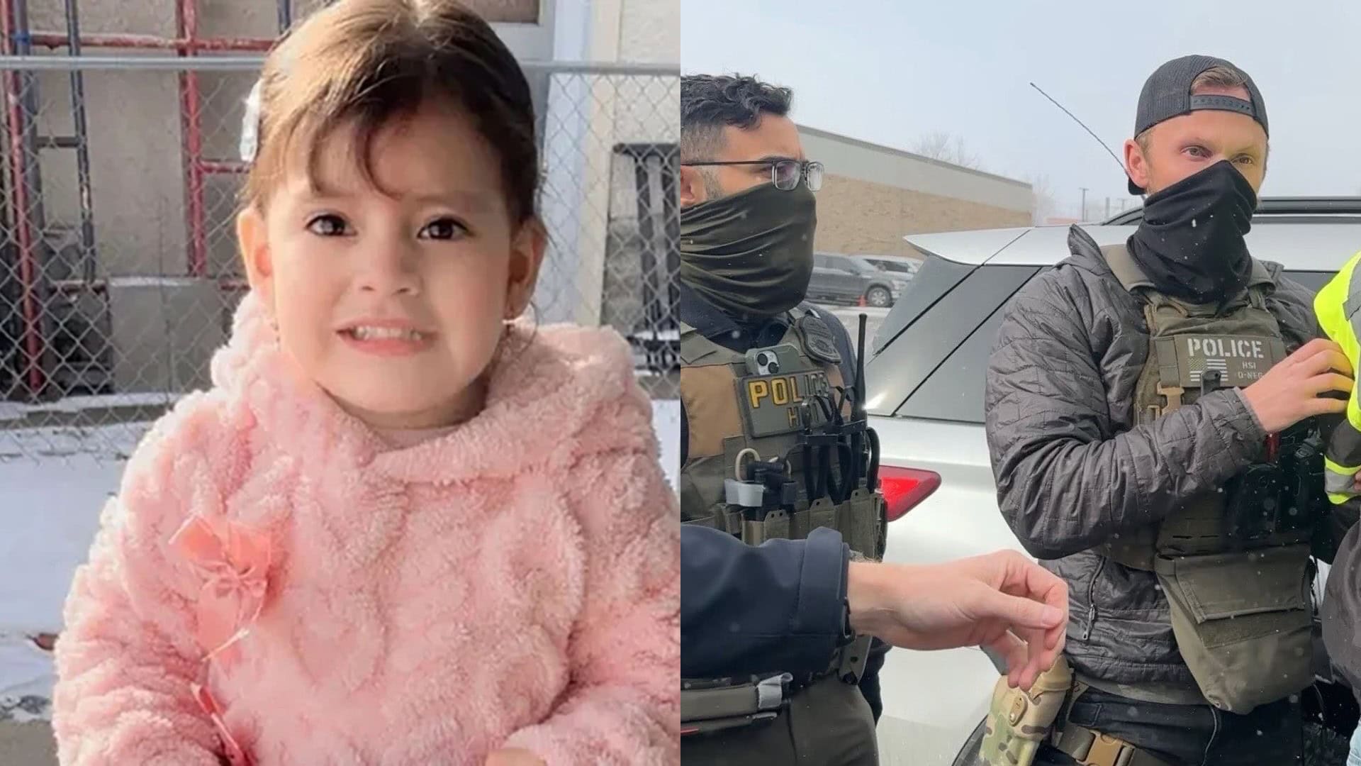 dvojročné dievčatko zadržané v Minneapolise, ICE