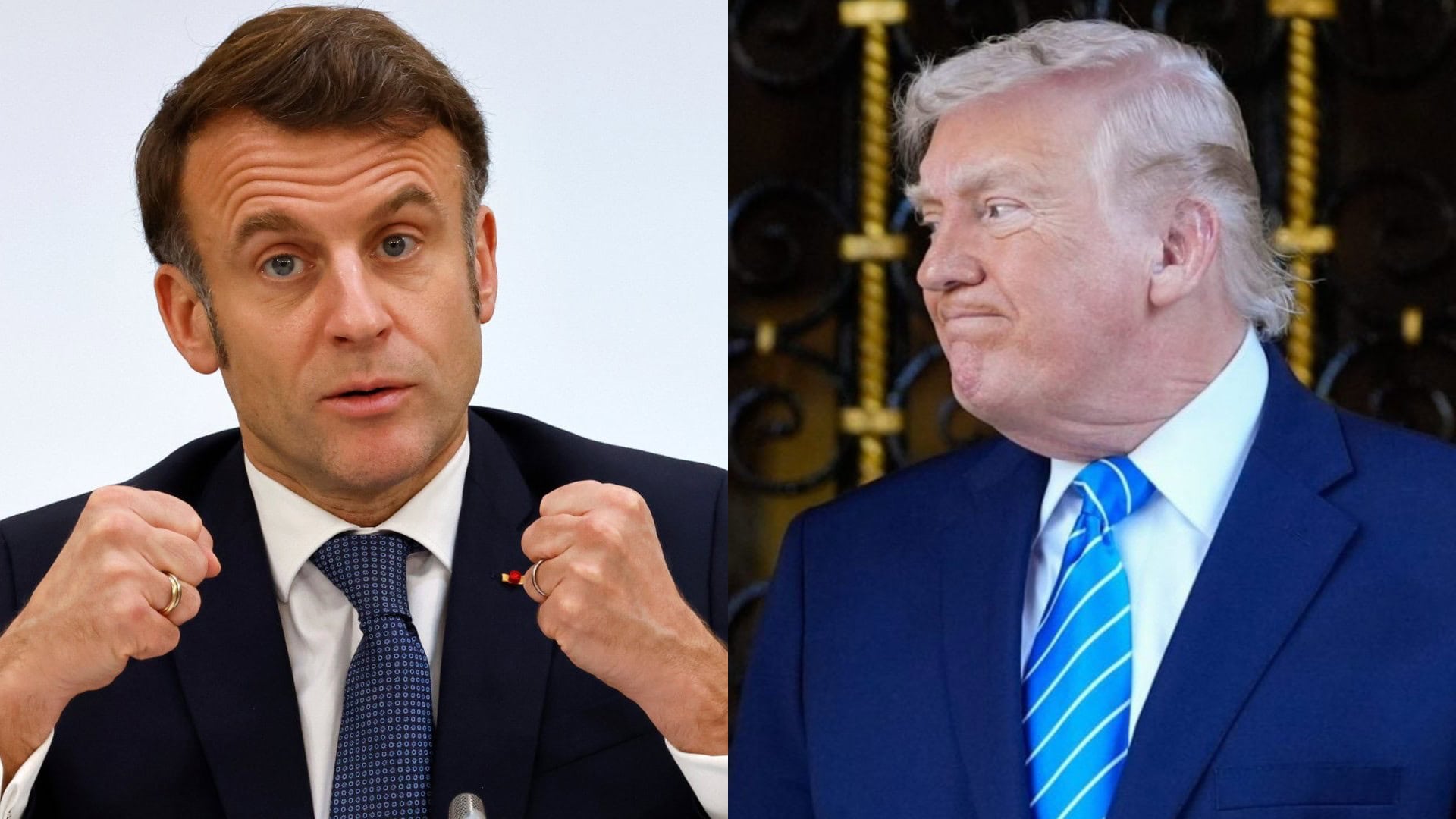 Emmanuel Macron, Donald Trump