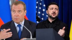 Medvedev straší únosom Friedricha Merza či Zelenského. Hovorí o „výbornom dejovom zvrate“