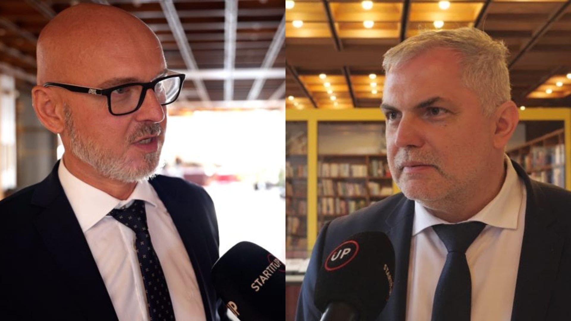 Na snímke Branislav Gröhling a Roman Michelko