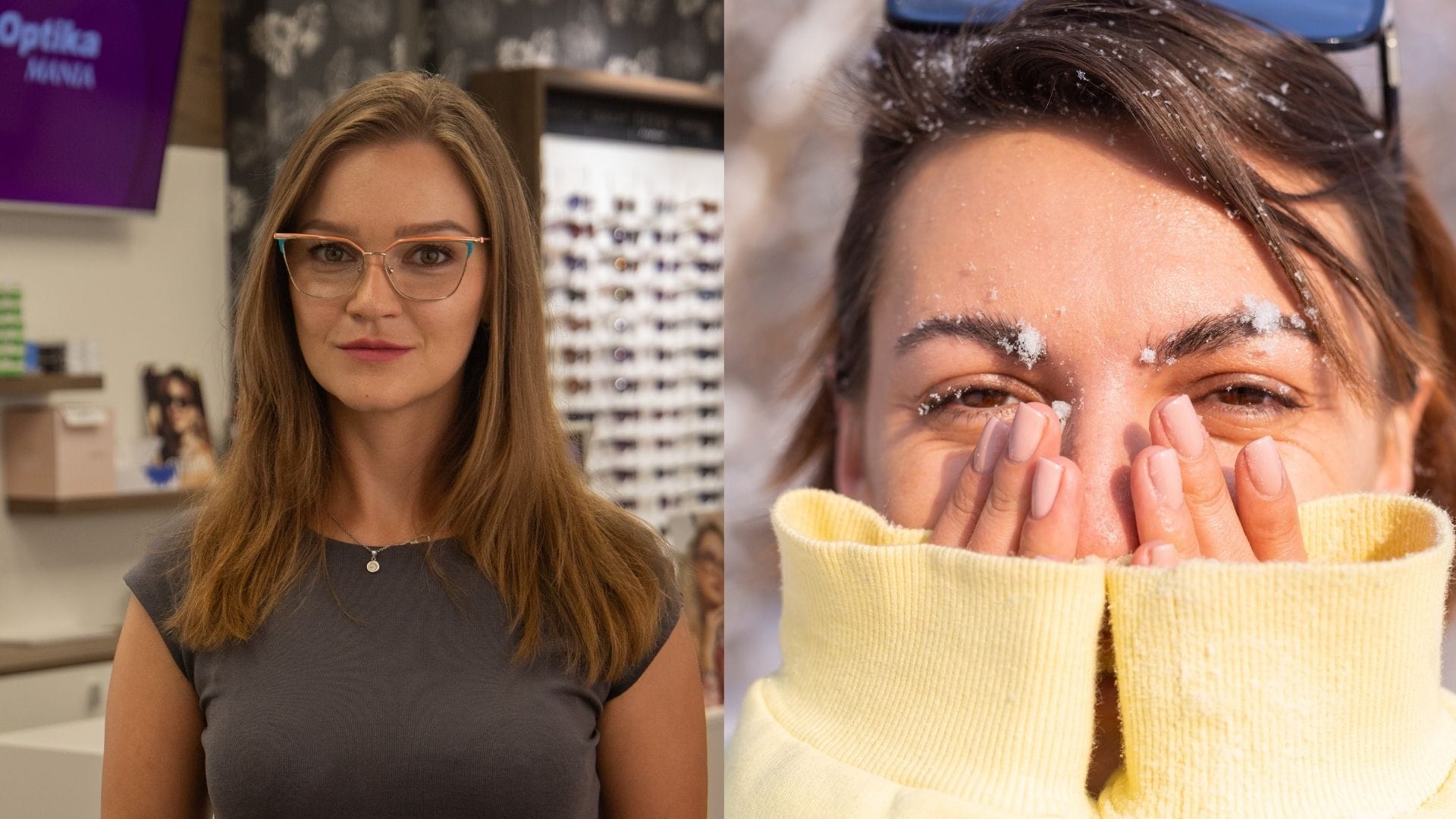 zima, oči v zime, odborníčka