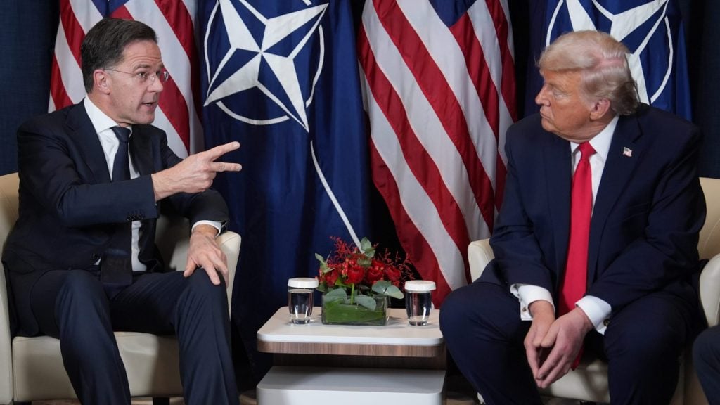 Rutte a Donald Trump