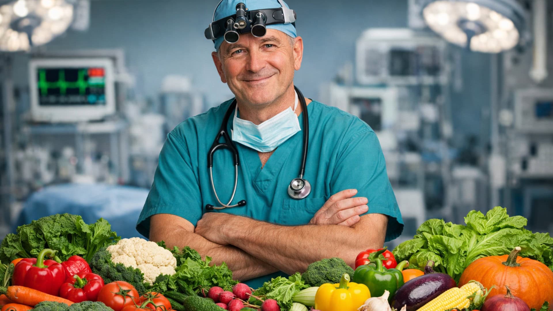 kardiochirurg, zelenina