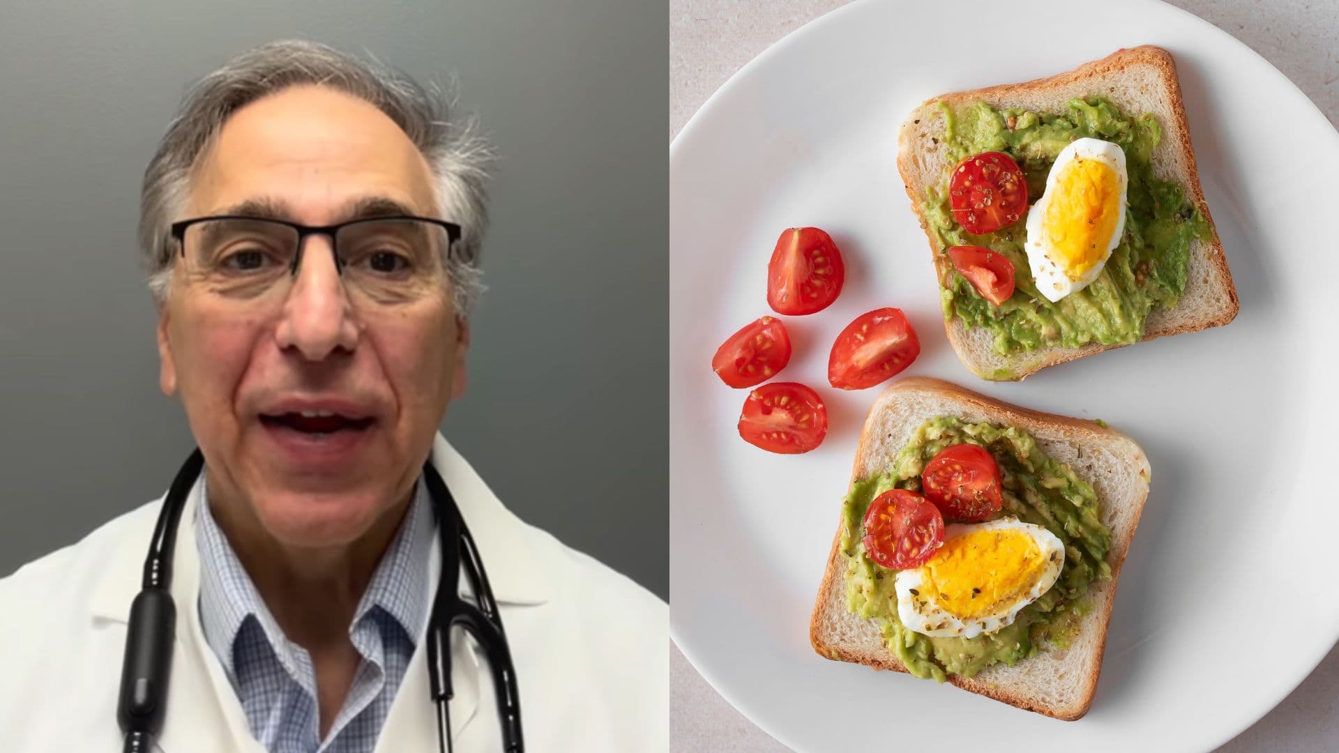 Dr. Evan levine, avokádový toast, draslík