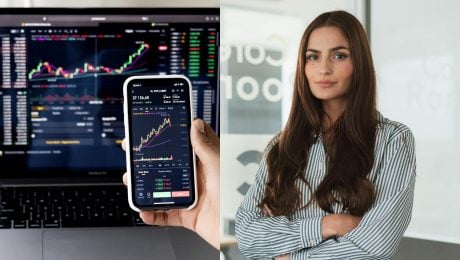 na snimke je investorka, investovanie